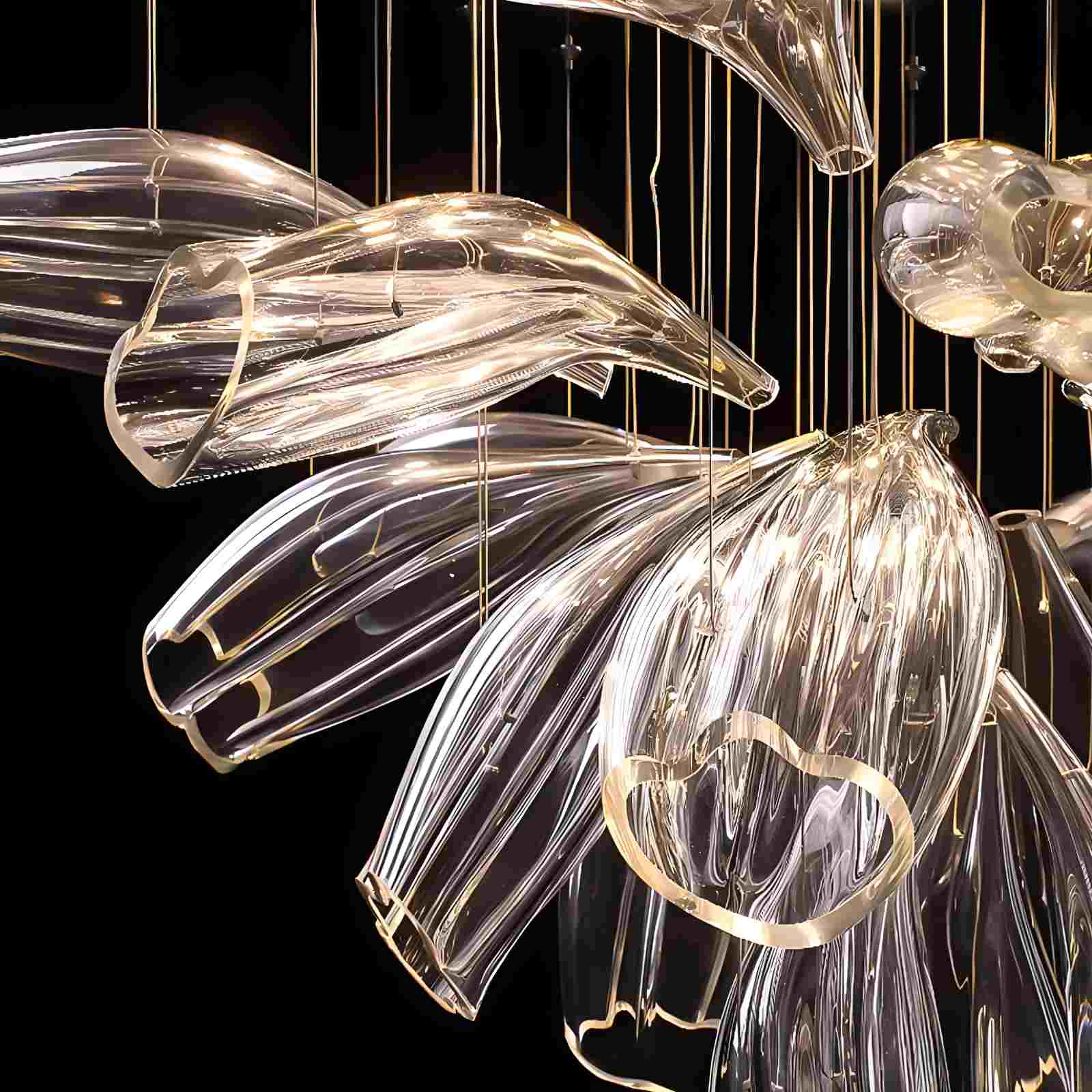 flairel Italian Luxury Creative Bud Ceiling Chandelier