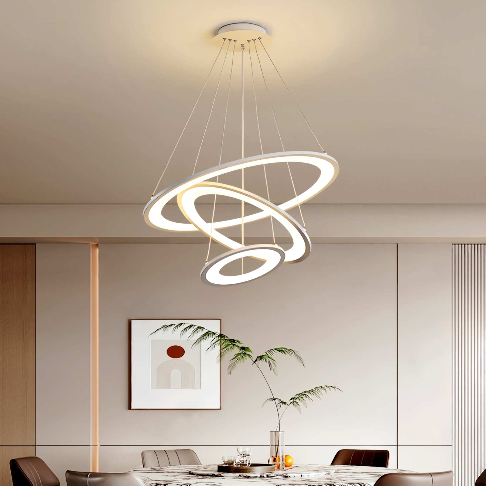 flairel Creative Minimalist Ring Chandelier