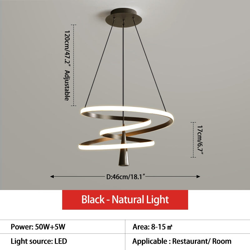 flairel Acrylic Ring Spotlight Chandelier