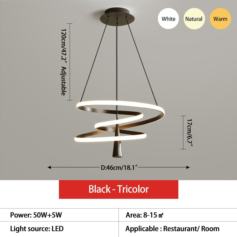 flairel Acrylic Ring Spotlight Chandelier