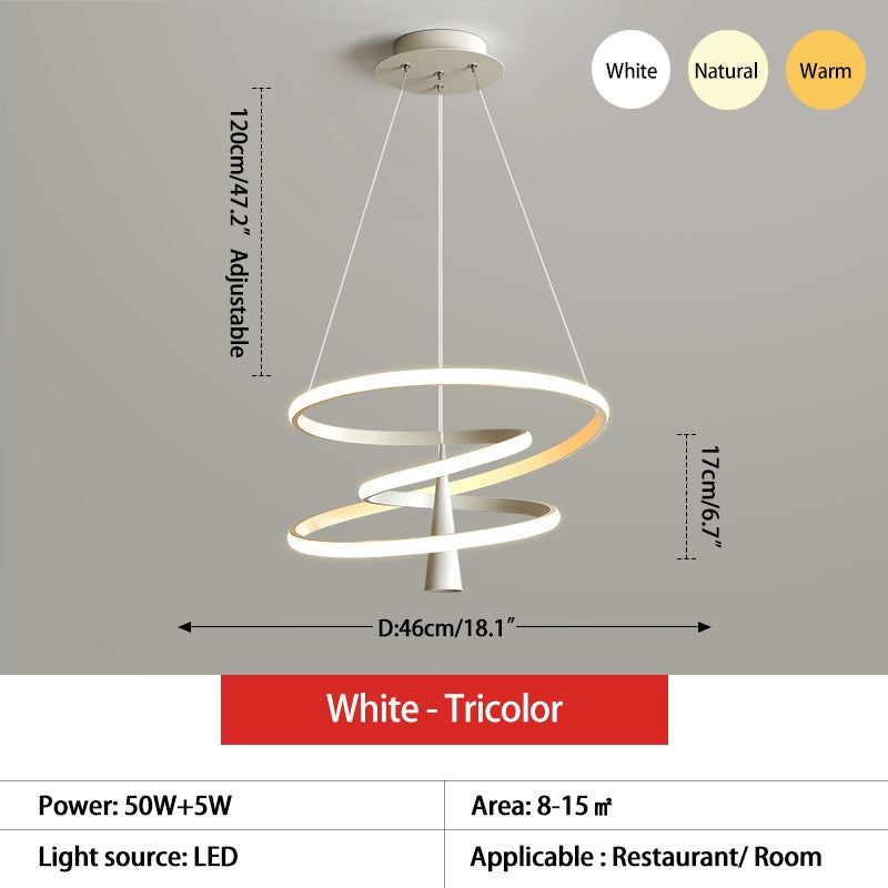 flairel Acrylic Ring Spotlight Chandelier