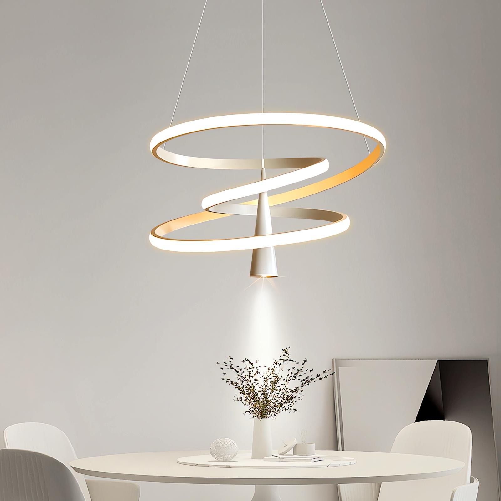 flairel Acrylic Ring Spotlight Chandelier