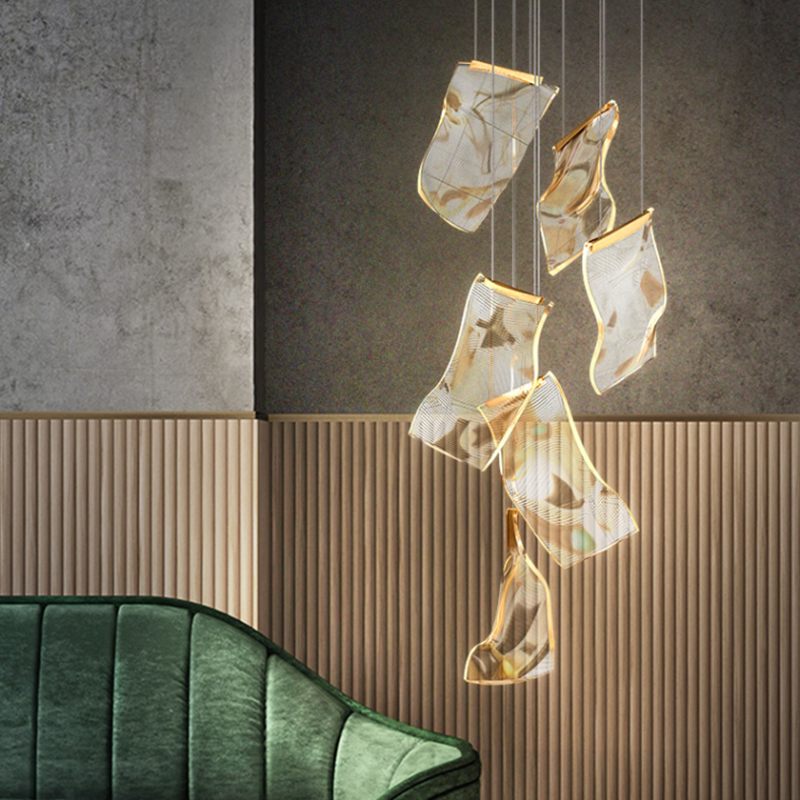 flairel Light Luxury Art Large Chandelier