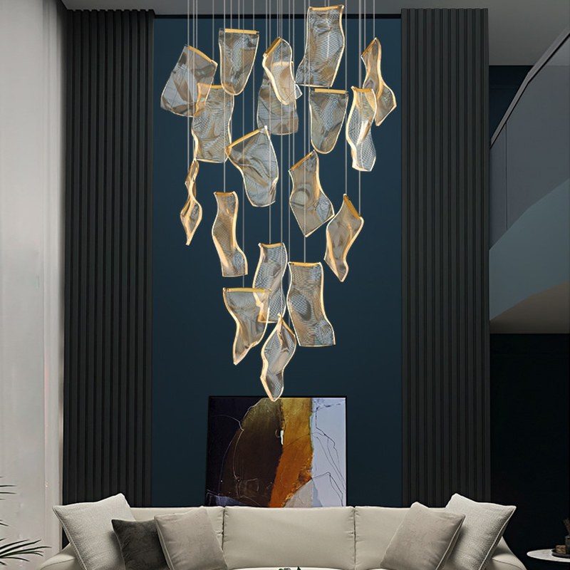 flairel Light Luxury Art Large Chandelier