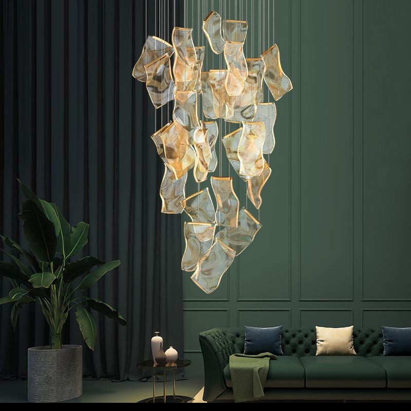 flairel Light Luxury Art Large Chandelier