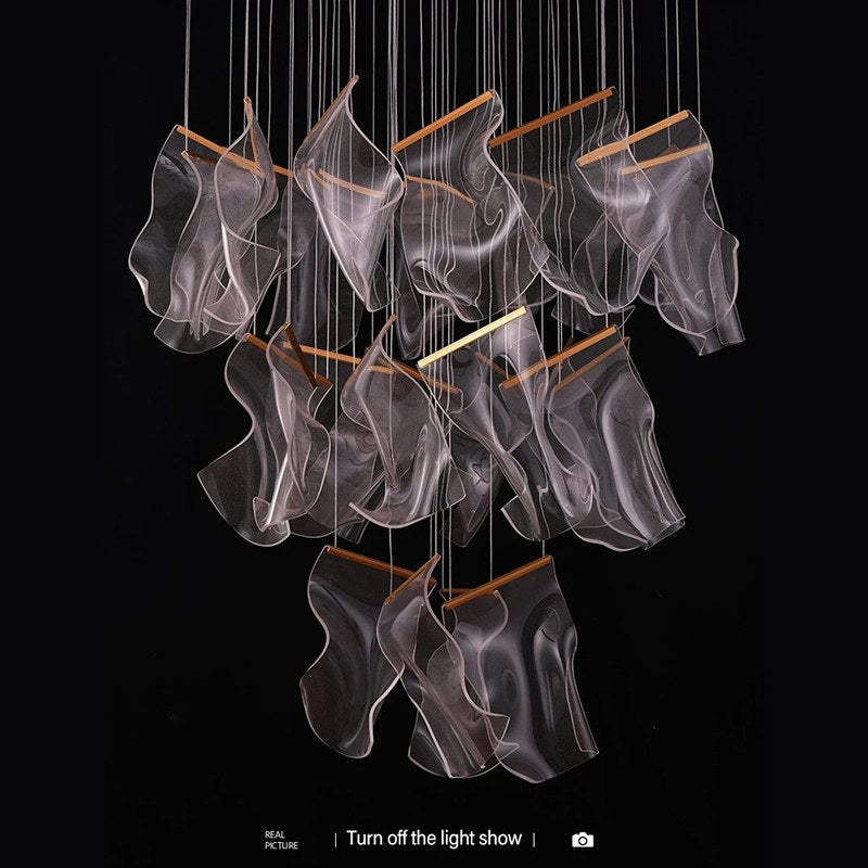 flairel Light Luxury Art Large Chandelier
