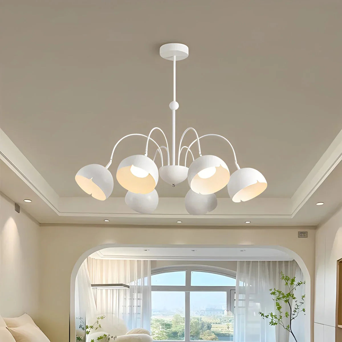 flairel French Flower Shaped Chandelier