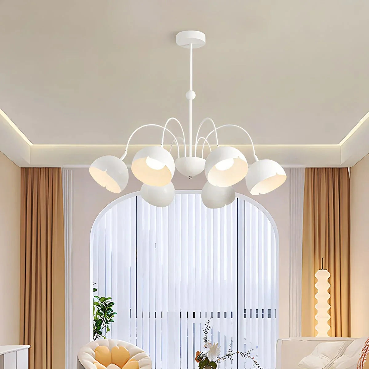flairel French Flower Shaped Chandelier