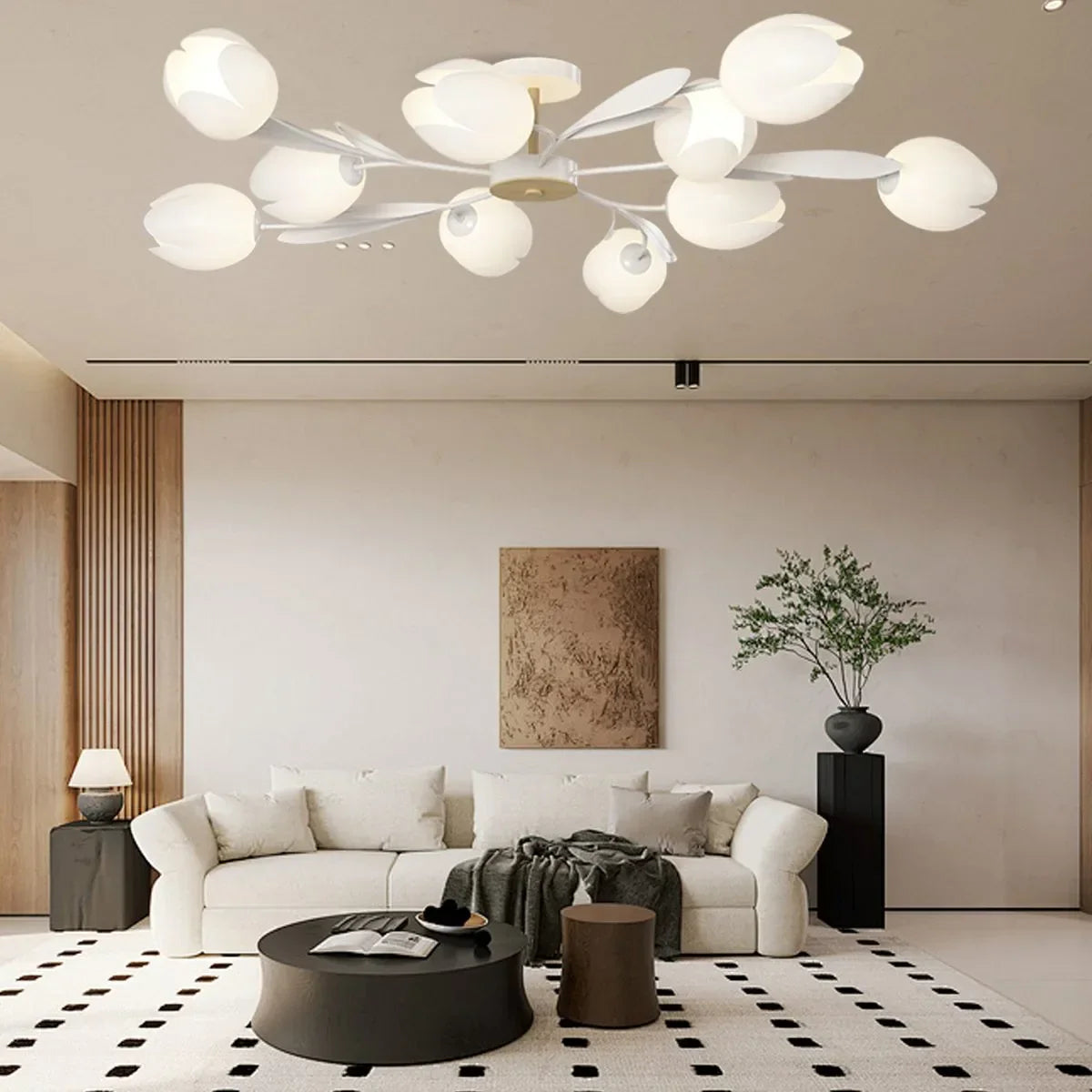 flairel Magnolia Bud Living Room Chandelier