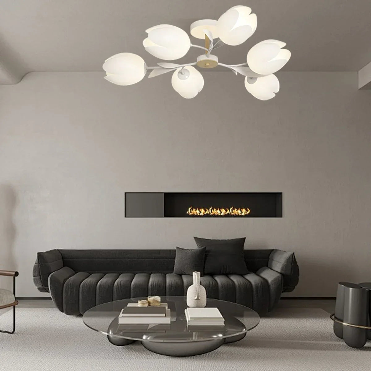 flairel Magnolia Bud Living Room Chandelier