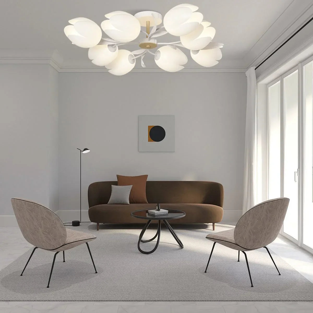 flairel Magnolia Bud Living Room Chandelier