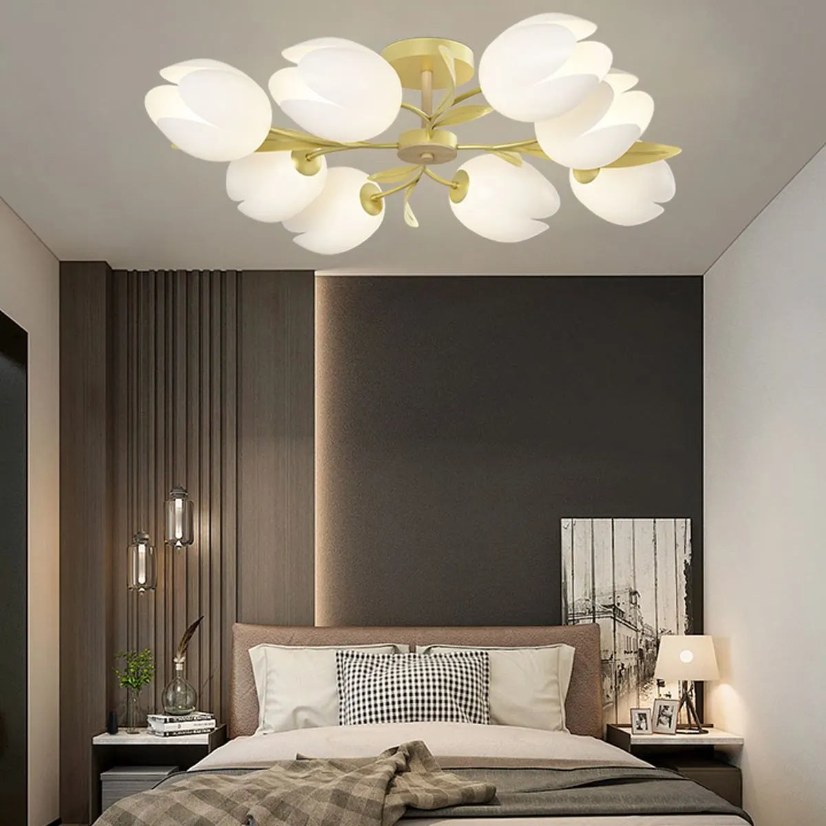 flairel Magnolia Bud Living Room Chandelier