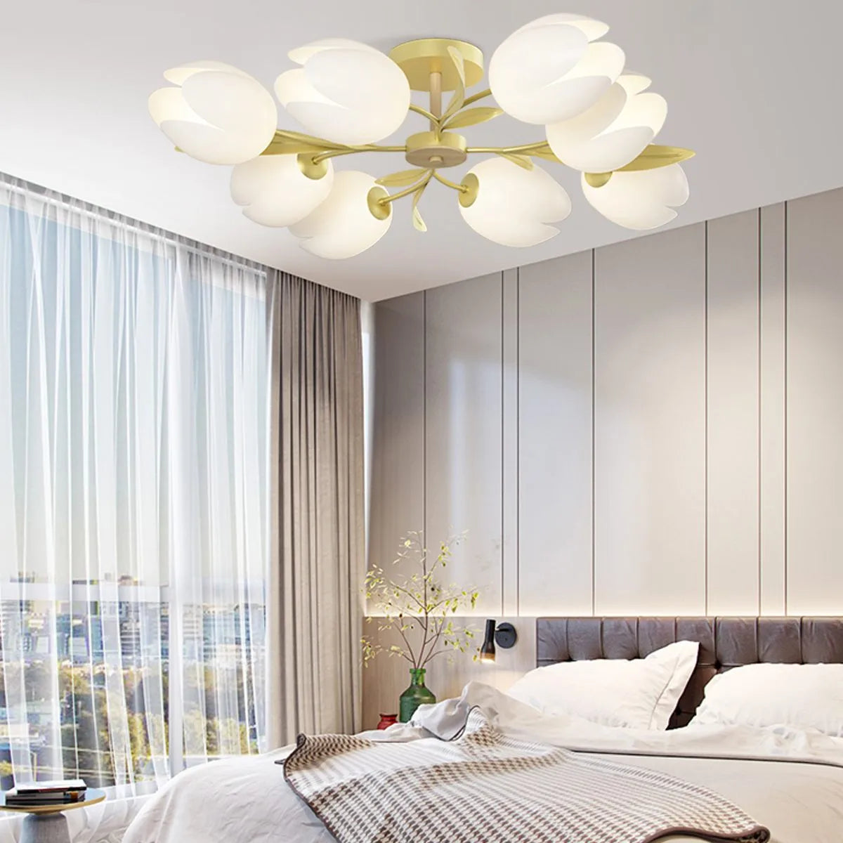 flairel Magnolia Bud Living Room Chandelier