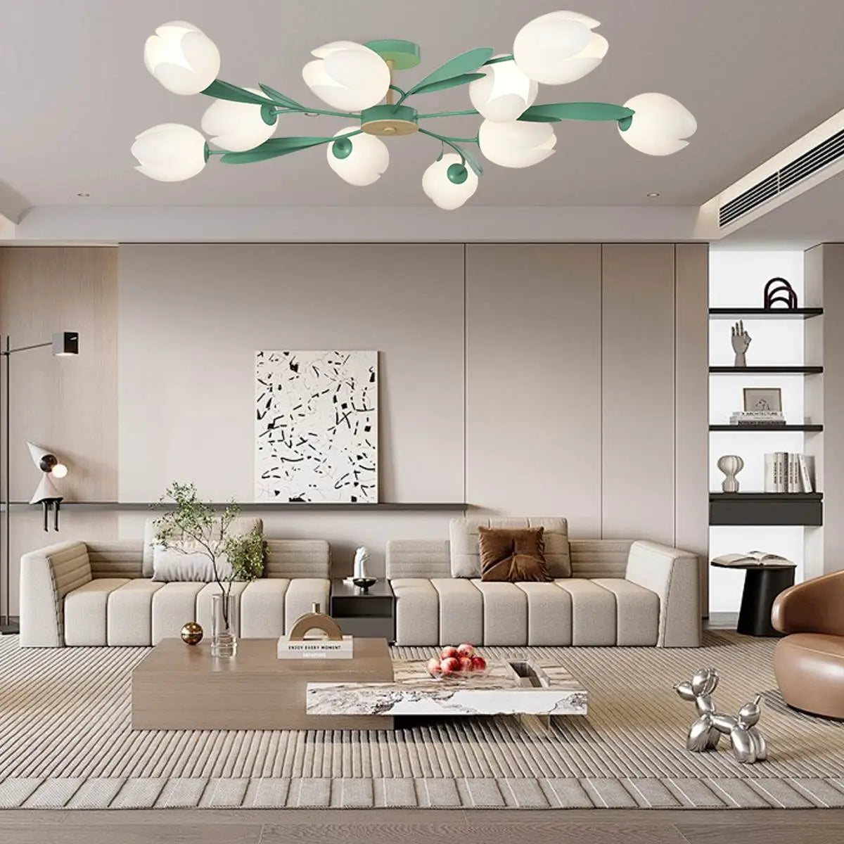 flairel Magnolia Bud Living Room Chandelier