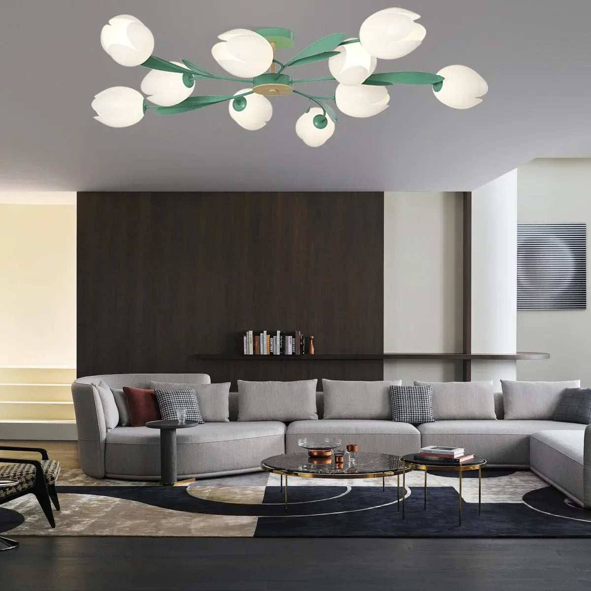 flairel Magnolia Bud Living Room Chandelier