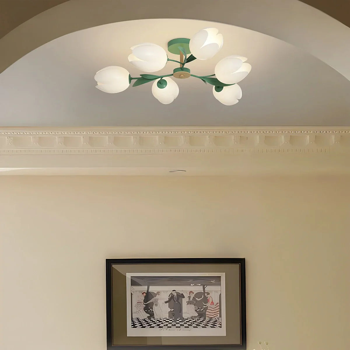 flairel Magnolia Bud Living Room Chandelier