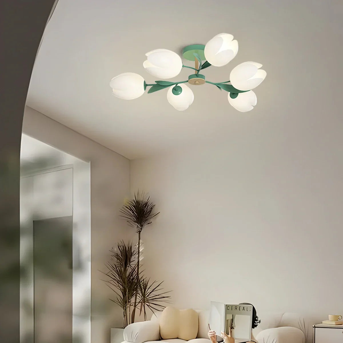 flairel Magnolia Bud Living Room Chandelier