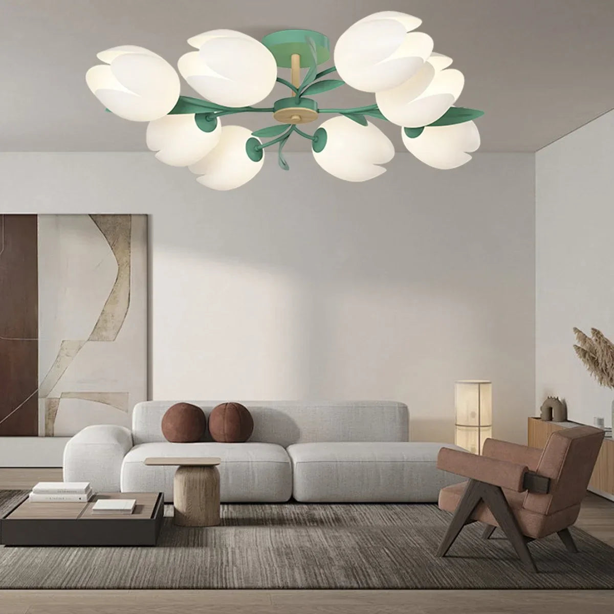 flairel Magnolia Bud Living Room Chandelier