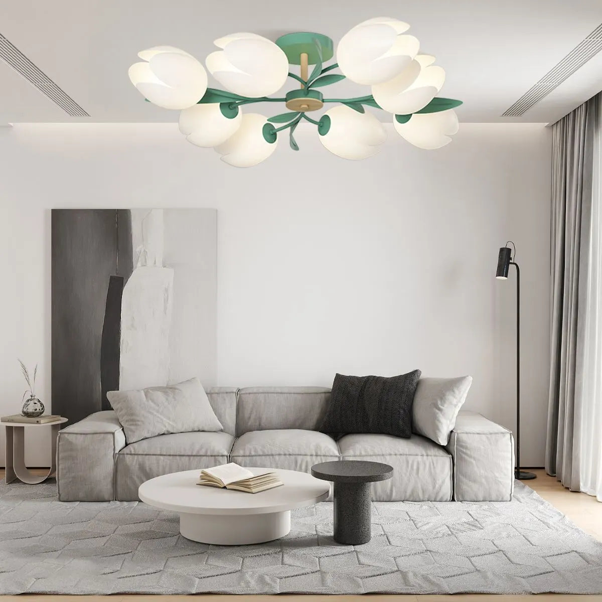 flairel Magnolia Bud Living Room Chandelier