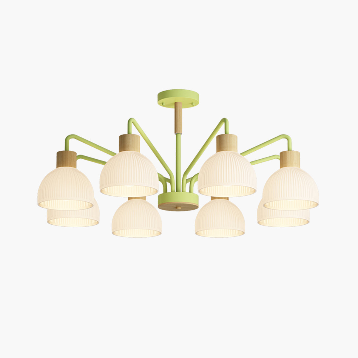 flairel American Country Retro Living Room Chandelier