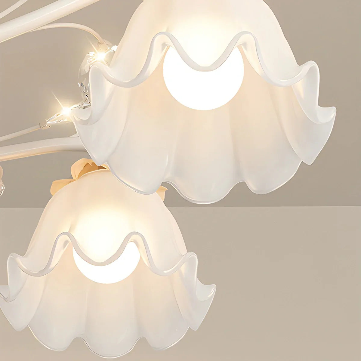 flairel Creative Lily of the Valley Flower Chandelier