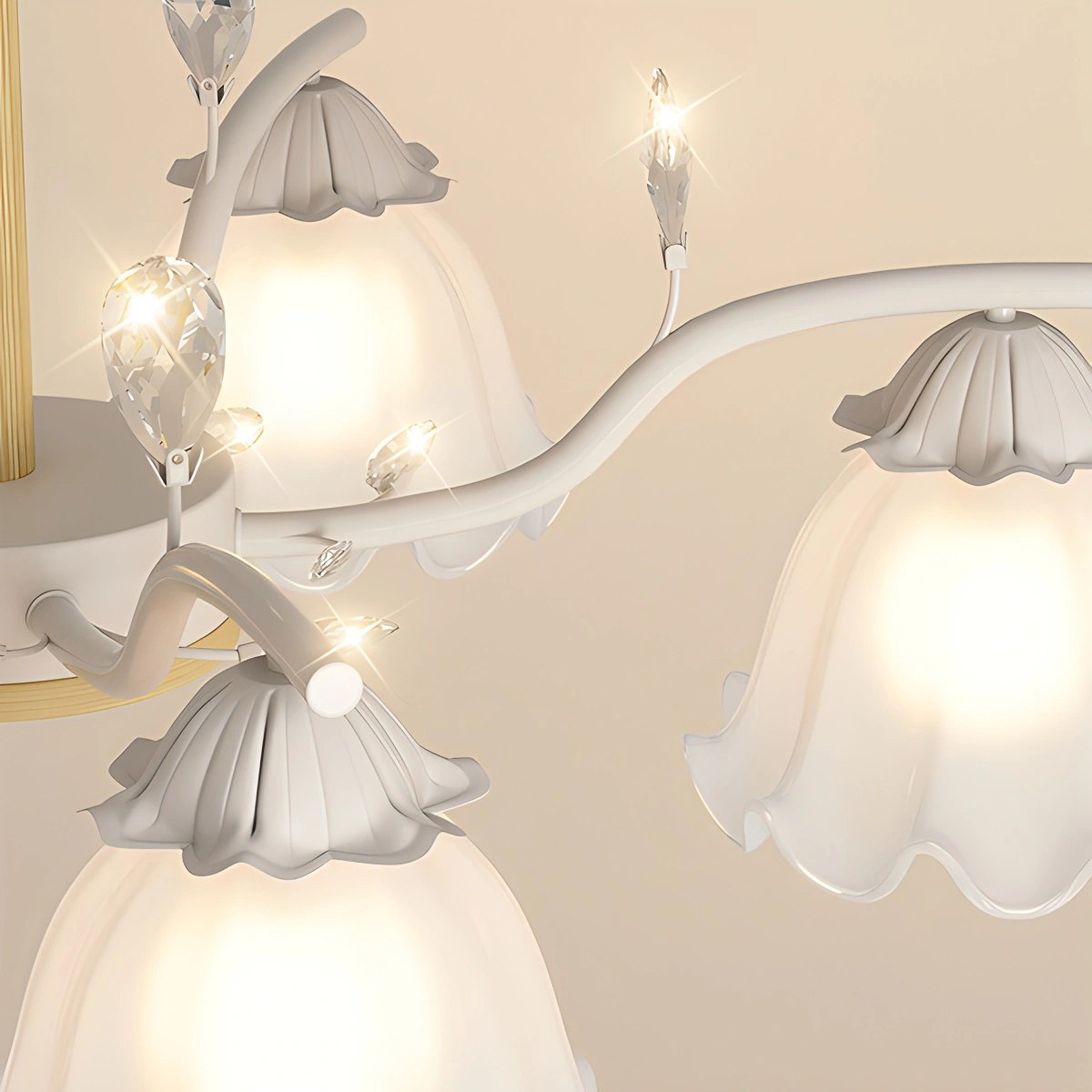 flairel Creative Lily of the Valley Flower Chandelier