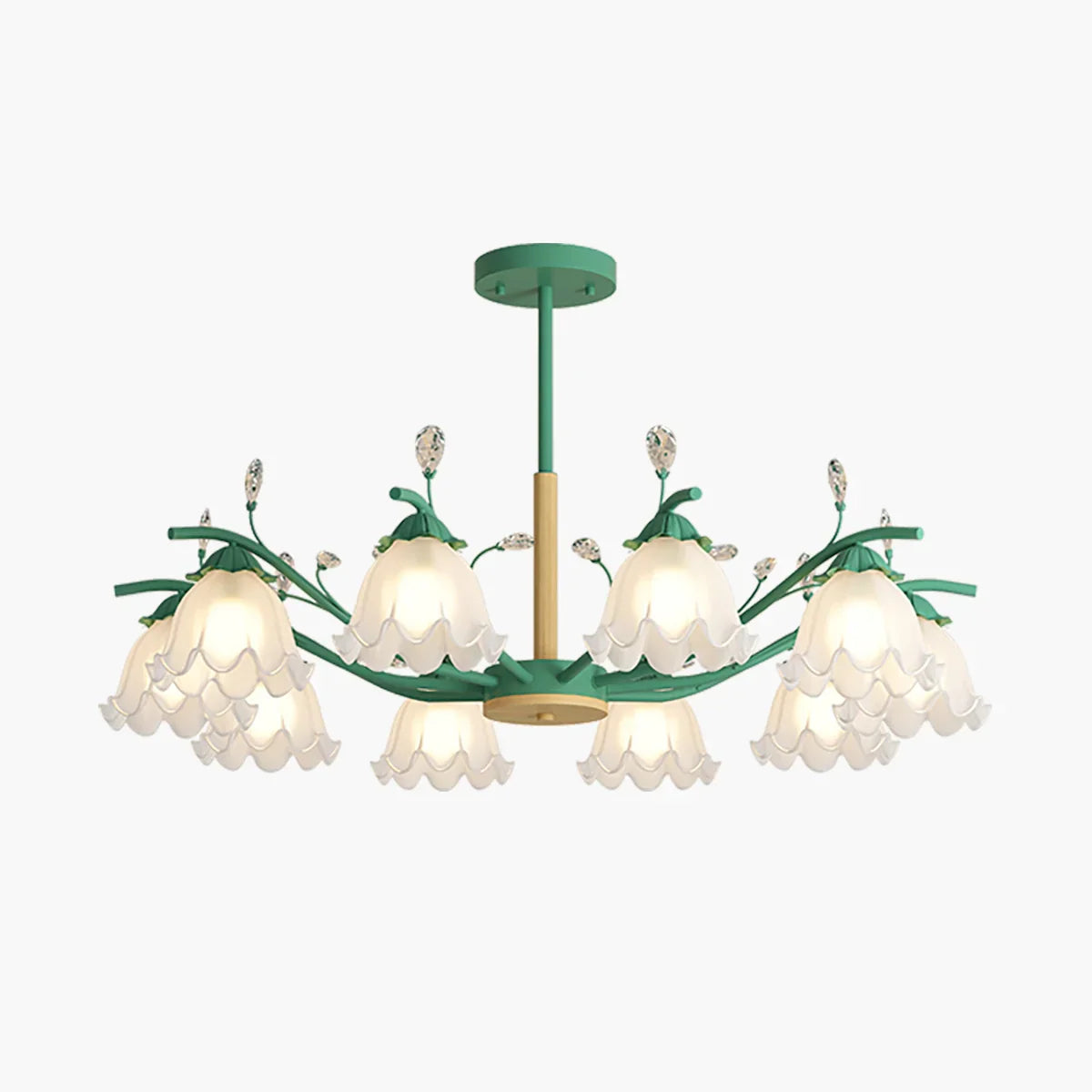 flairel Creative Lily of the Valley Flower Chandelier