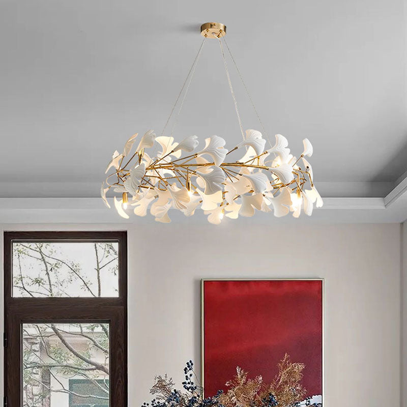 flairel Ginkgo Chandelier-C Hanging Light Fixtures