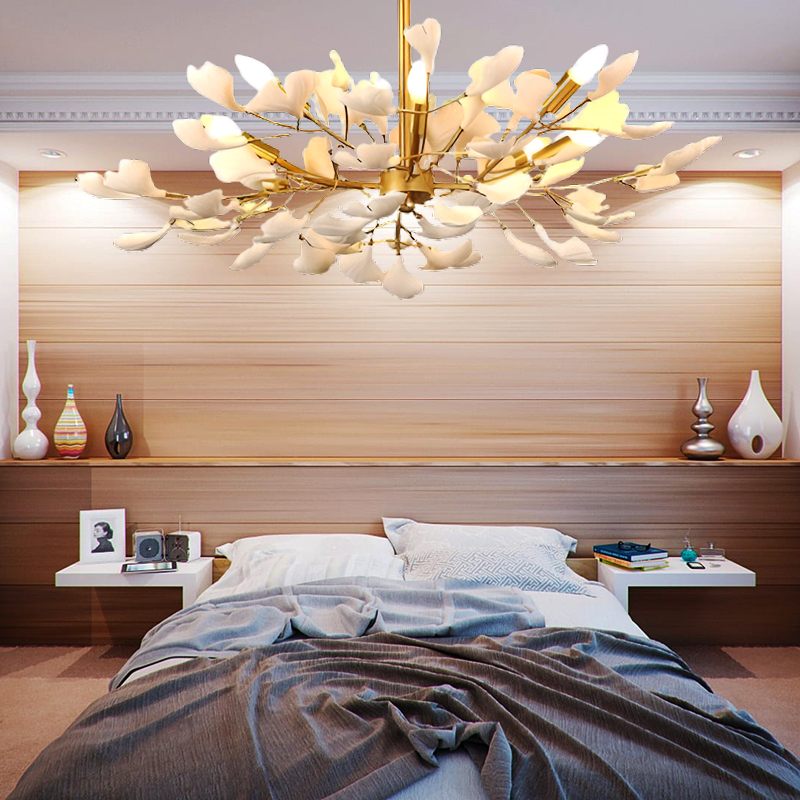 flairel Ginkgo Chandelier-A for Bedroom Living Room