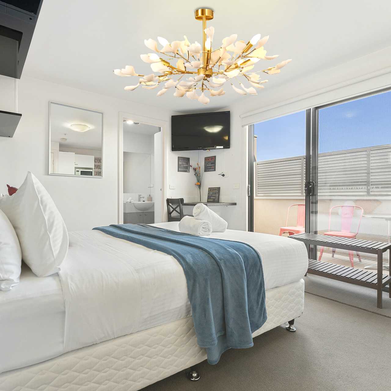 flairel Ginkgo Chandelier-A for Bedroom Living Room