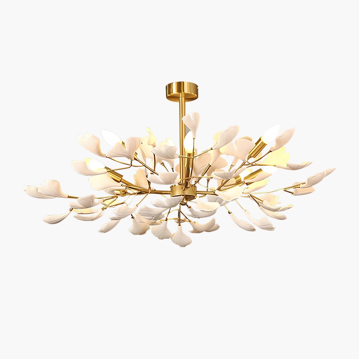 flairel Ginkgo Chandelier-A for Bedroom Living Room