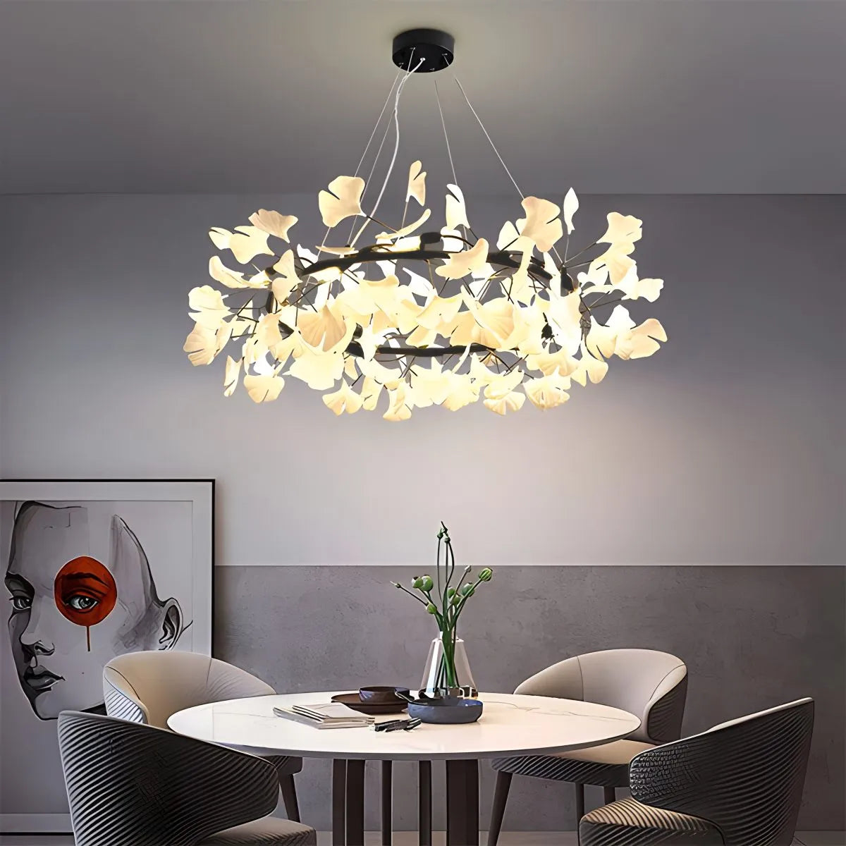 flairel Ginkgo Chandelier-C Hanging Light Fixtures