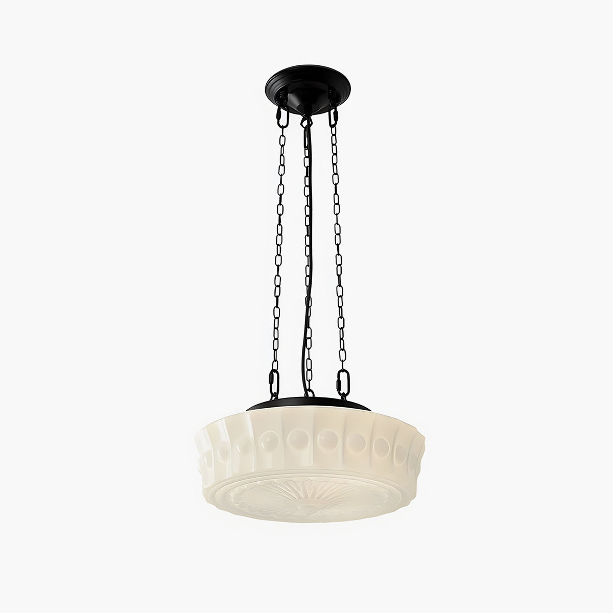 flairel Hailie Vintage French Dome Pendant Light for Living Room