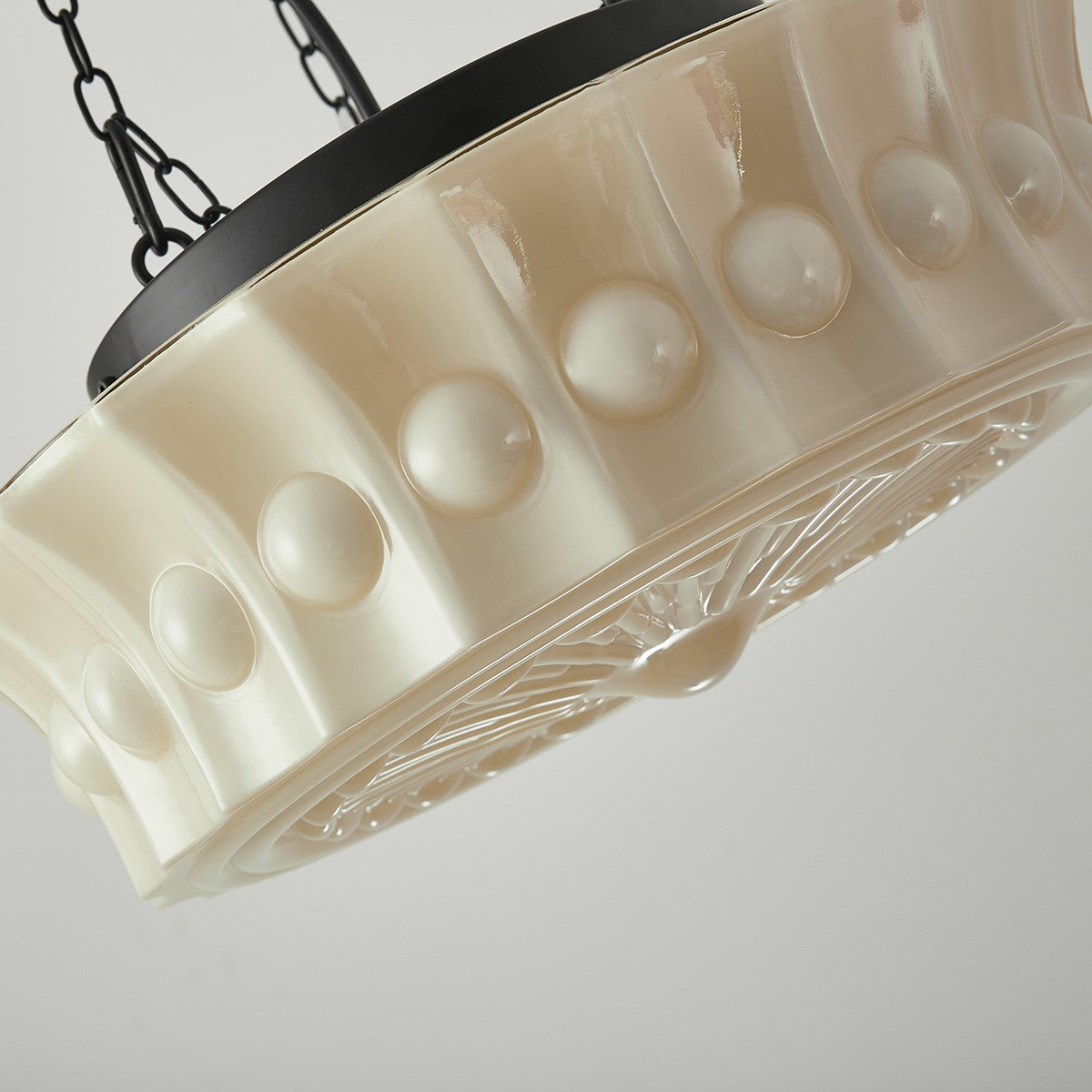 flairel Hailie Vintage French Dome Pendant Light for Living Room