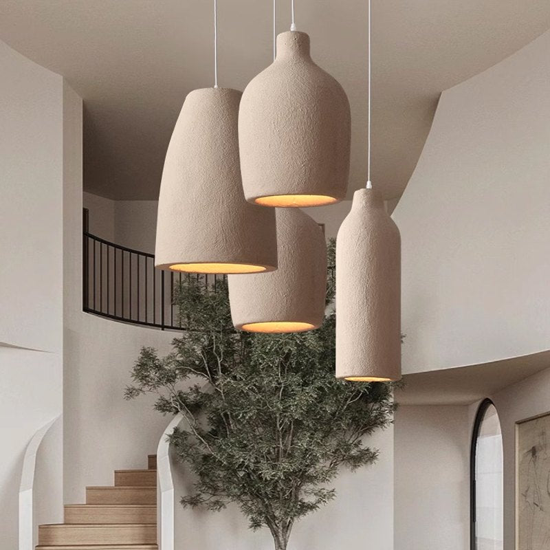 flairel Simple Gypsum Pendant Lights for Dining Room