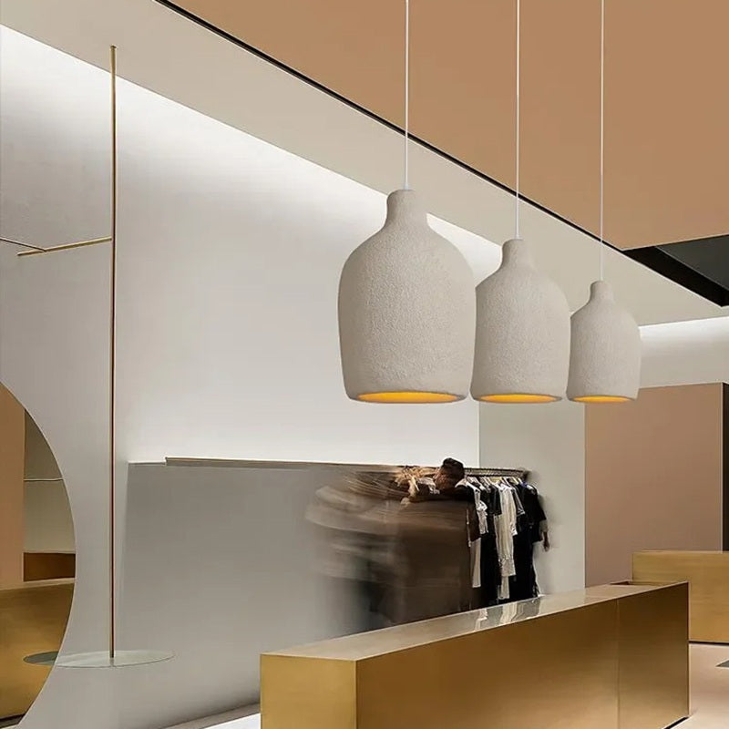 flairel Simple Gypsum Pendant Lights for Dining Room