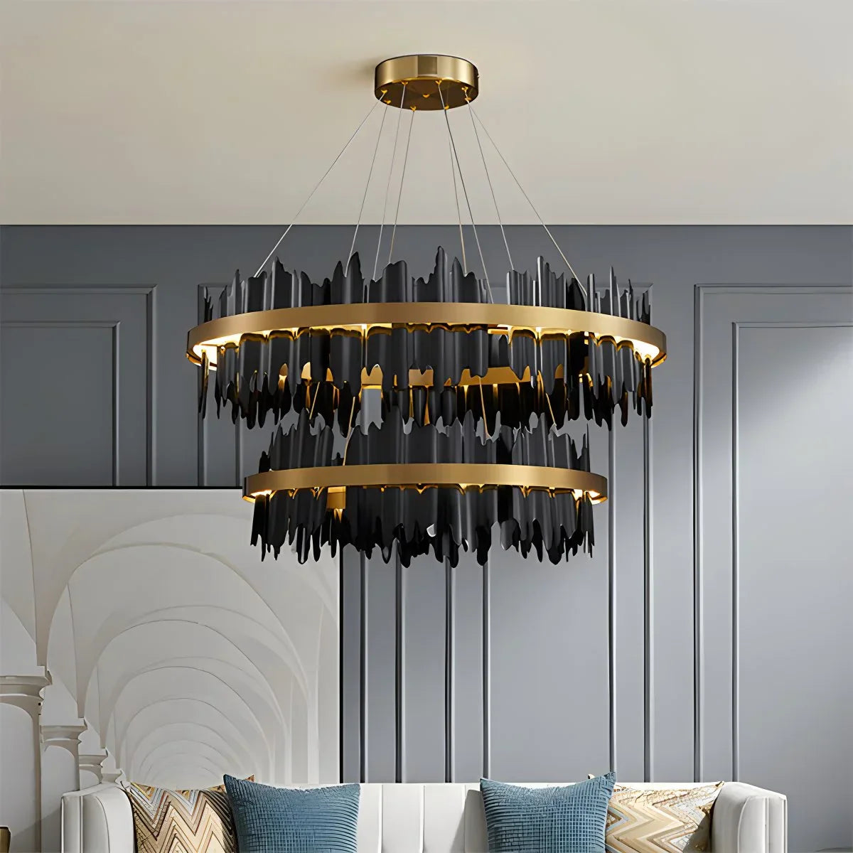 flairel Modern Creative Round Chandelier