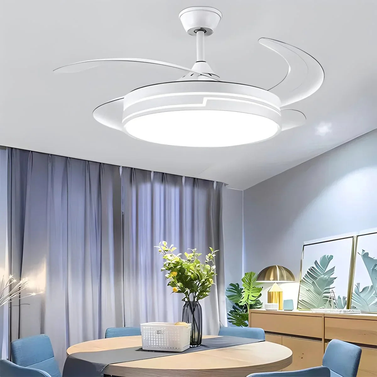 flairel Remote Minimalist Hugger Ceiling Fan