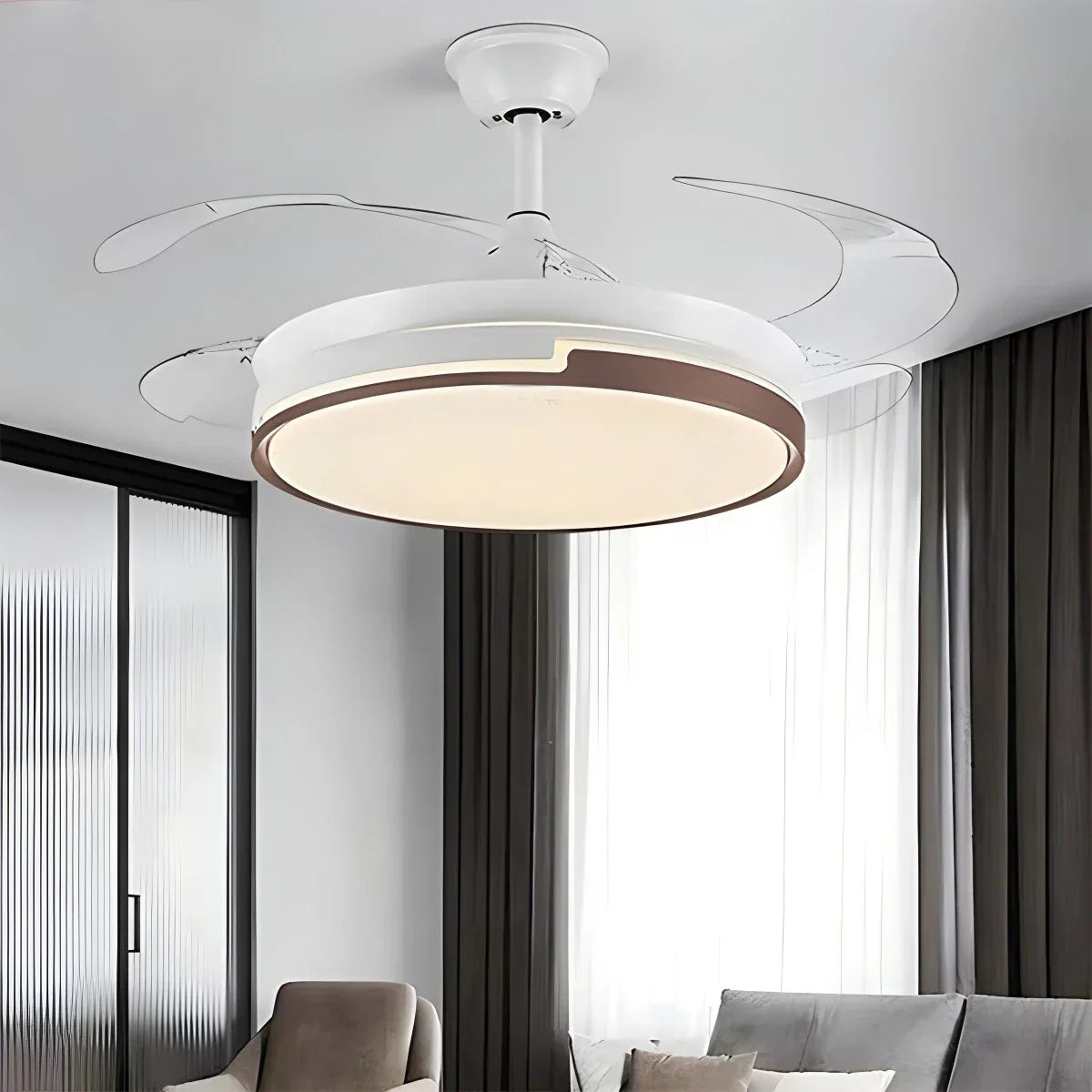 flairel Remote Minimalist Hugger Ceiling Fan