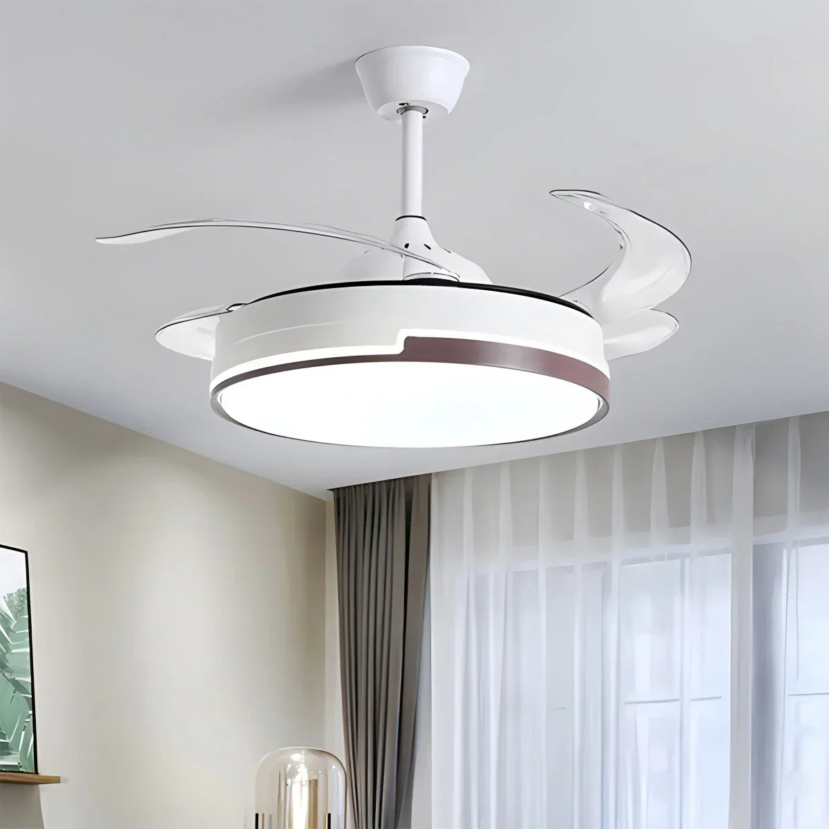 flairel Remote Minimalist Hugger Ceiling Fan