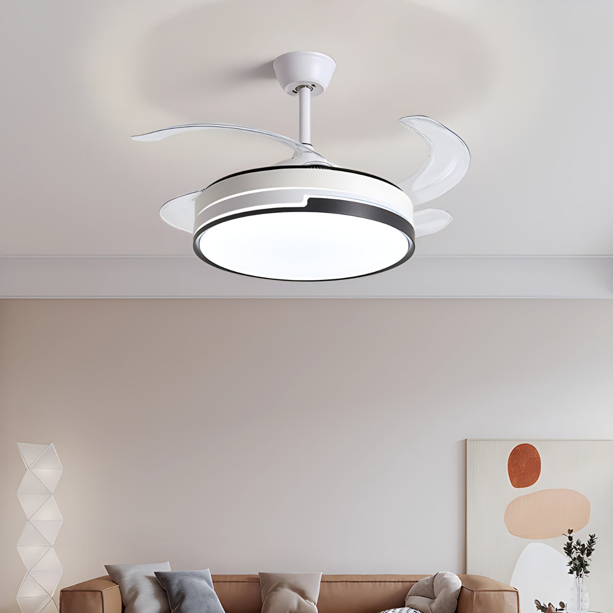 flairel Remote Minimalist Hugger Ceiling Fan