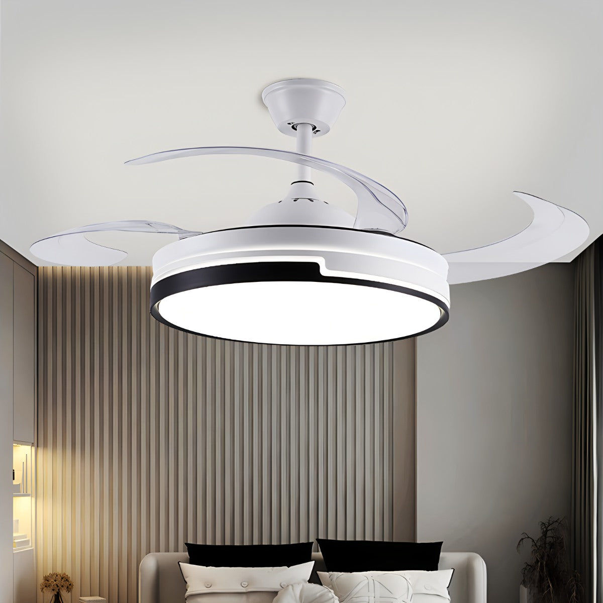 flairel Remote Minimalist Hugger Ceiling Fan