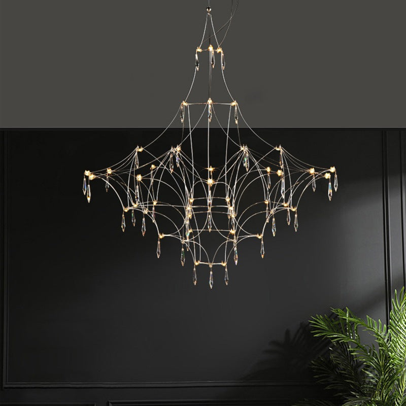 flairel Adjustable Large Creativity Crystal Chandelier