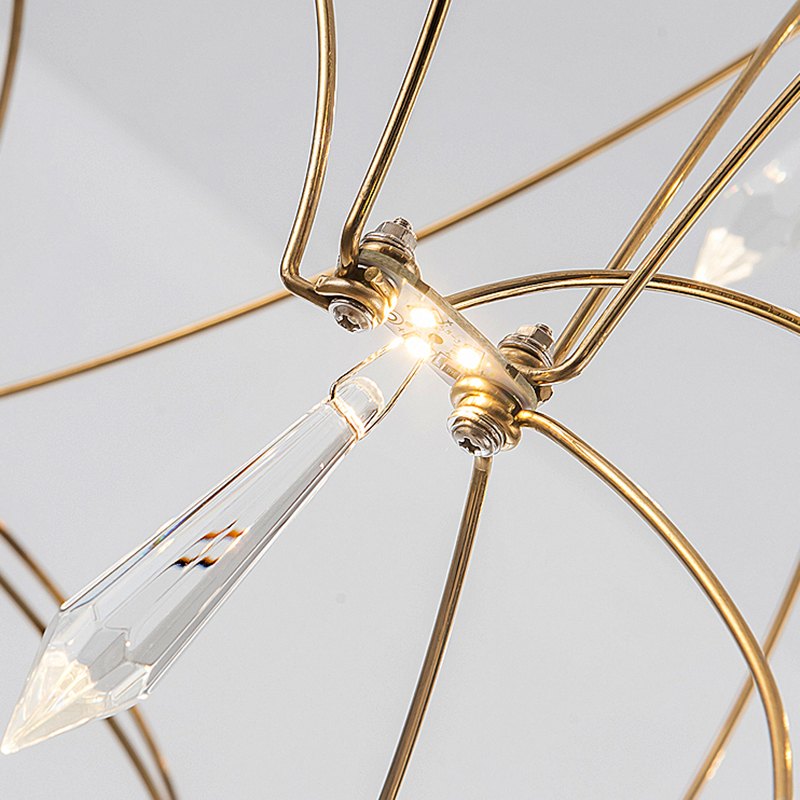 flairel Adjustable Large Creativity Crystal Chandelier