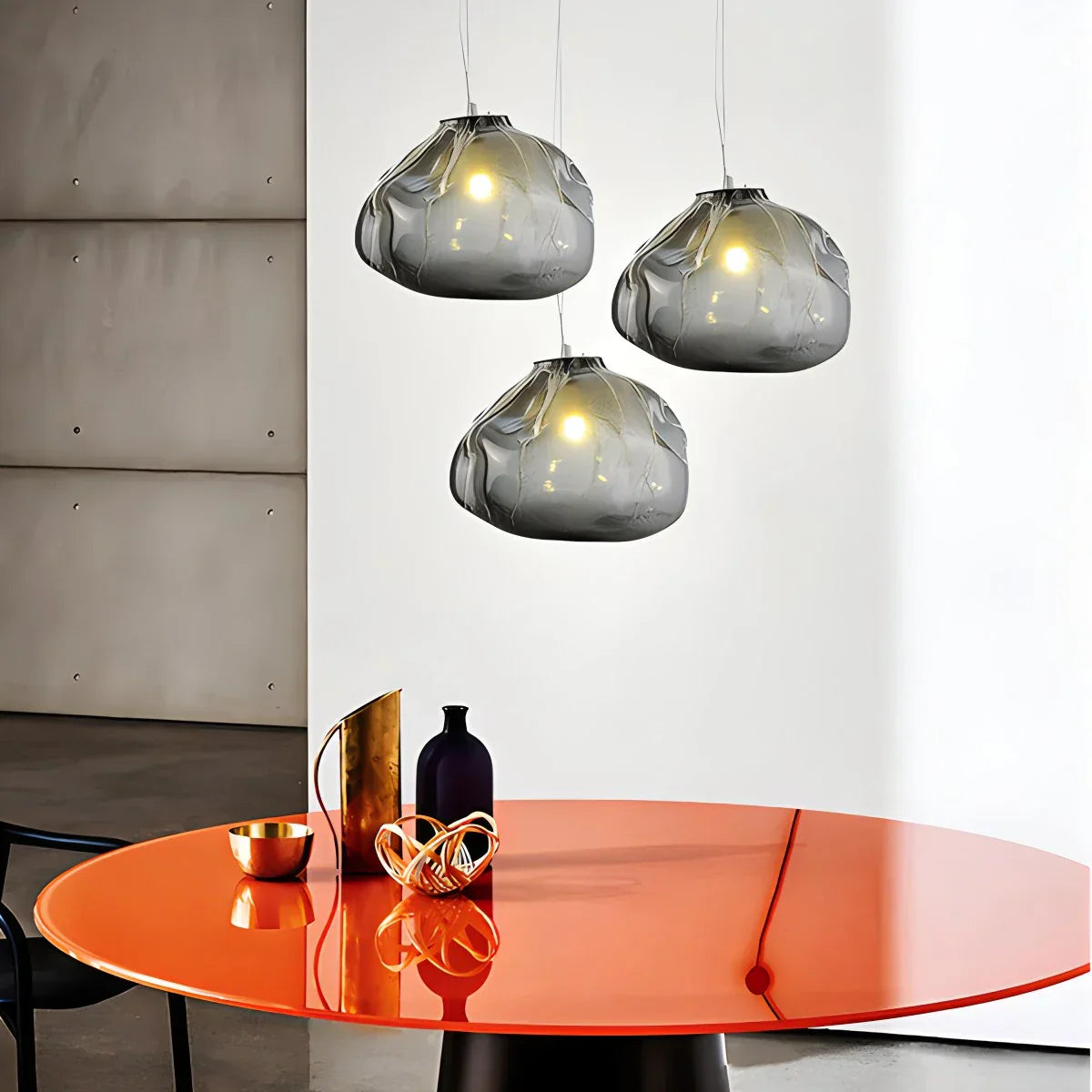 flairel Light Luxury Cloud Shape Glass Pendant Light