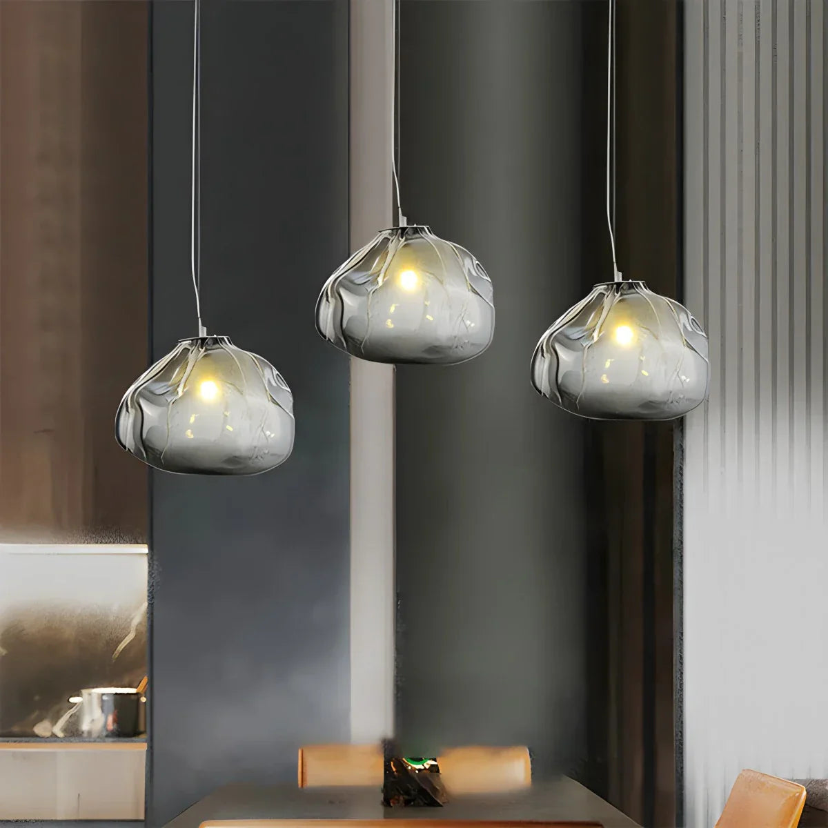 flairel Light Luxury Cloud Shape Glass Pendant Light