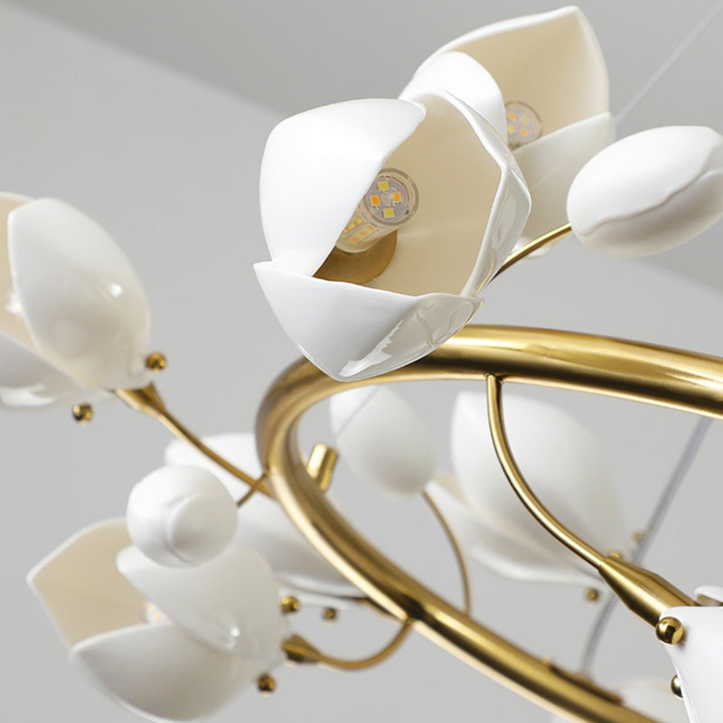 flairel Ceramics Magnolia Chandelier