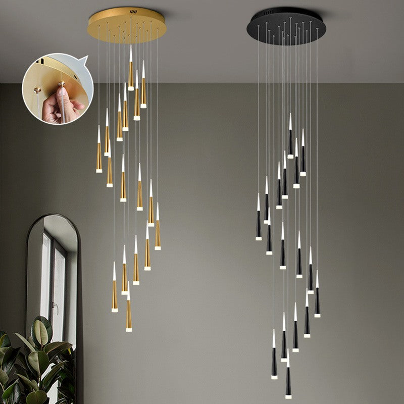 flairel Meteor Shower Chandelier for Staircase