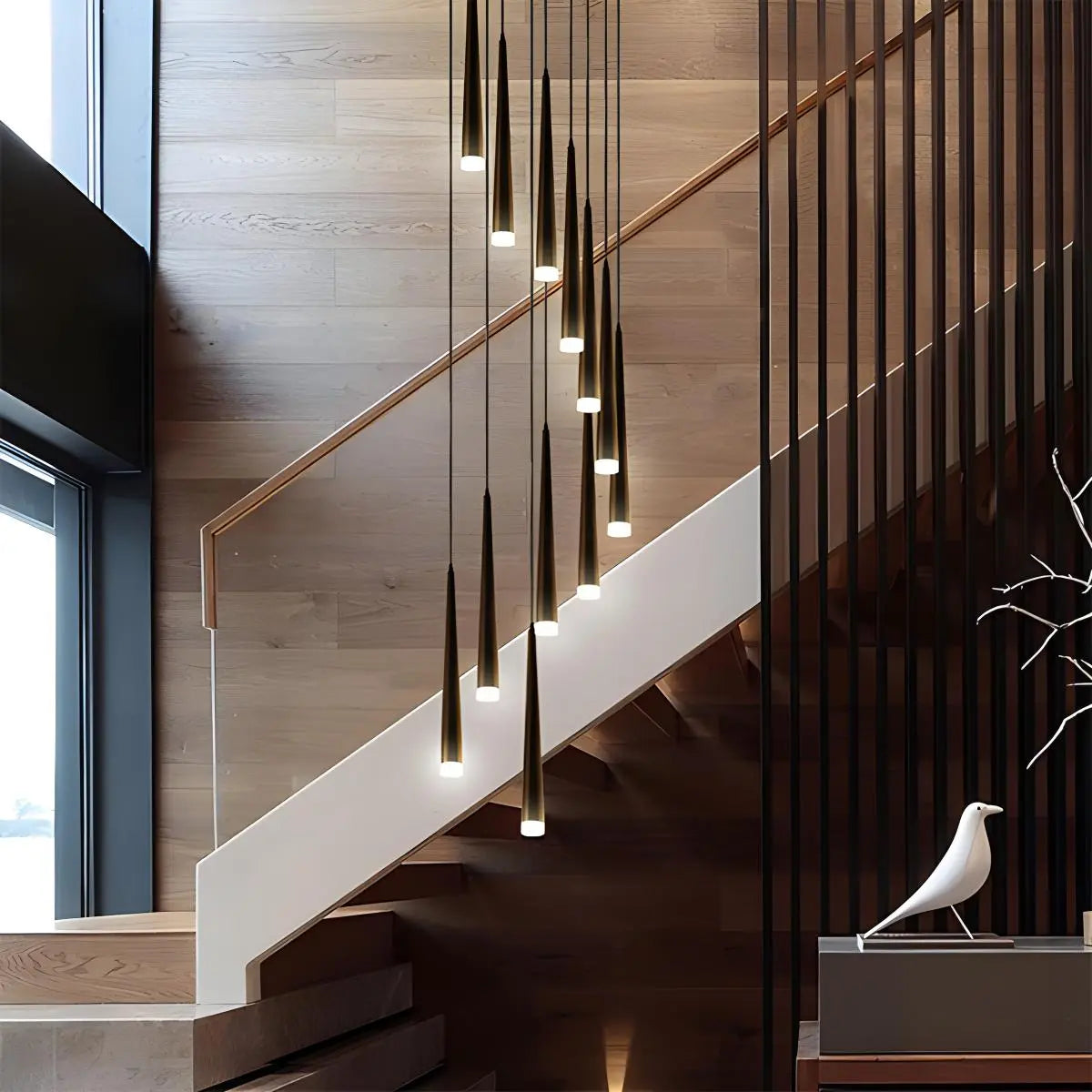 flairel Meteor Shower Chandelier for Staircase