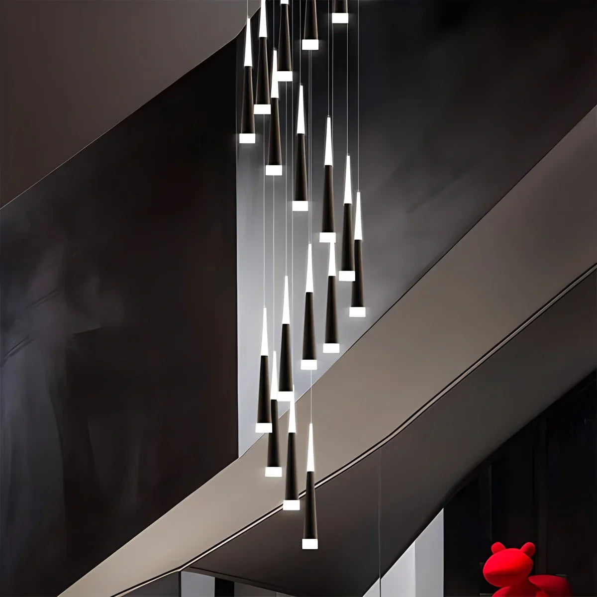 flairel Meteor Shower Chandelier for Staircase